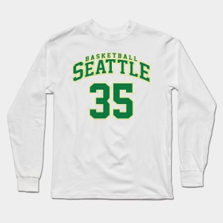 Seattle Basketball - Player Number 35 Long Sleeve T-Shirt